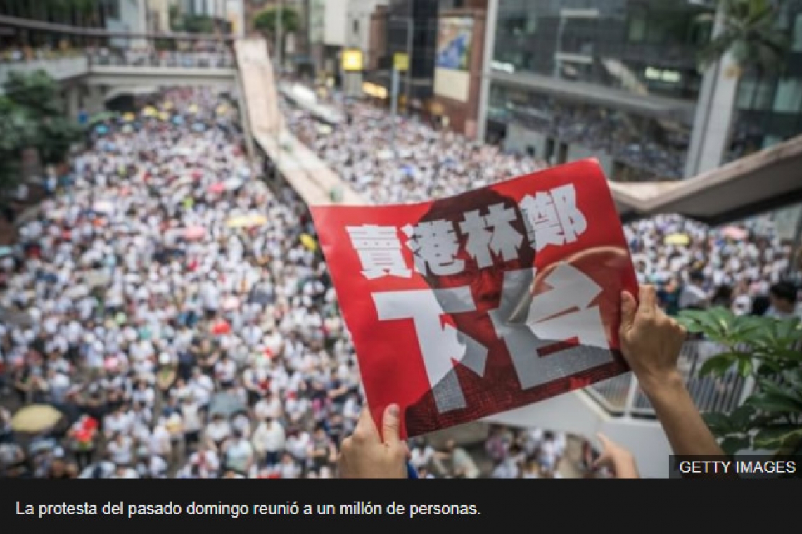 Protestas en Hong Kong: el gobierno de la región pospondrá la polémica ley de extradición que motivó protestas multitudinarias